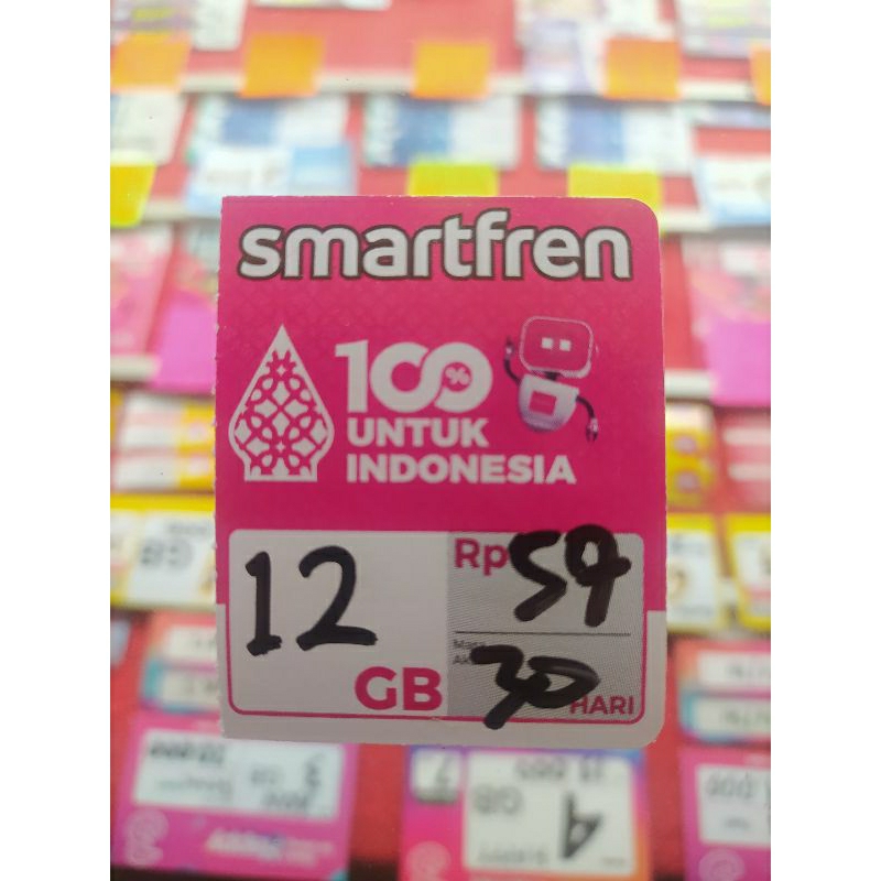 Voucher Smartfren 12gb nonstop