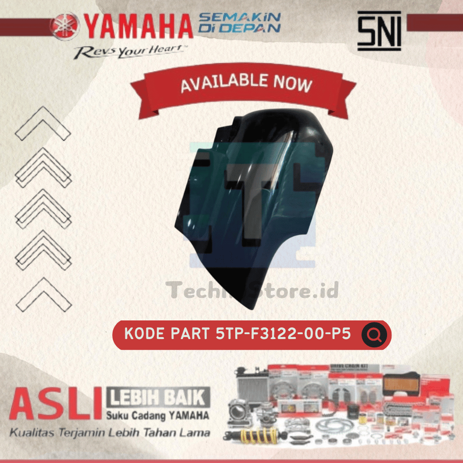 Tutup Shockbreaker Depan Kiri Jupiter Z Hitam ORIGINAL YAMAHA 5TP-F3122-00-P5