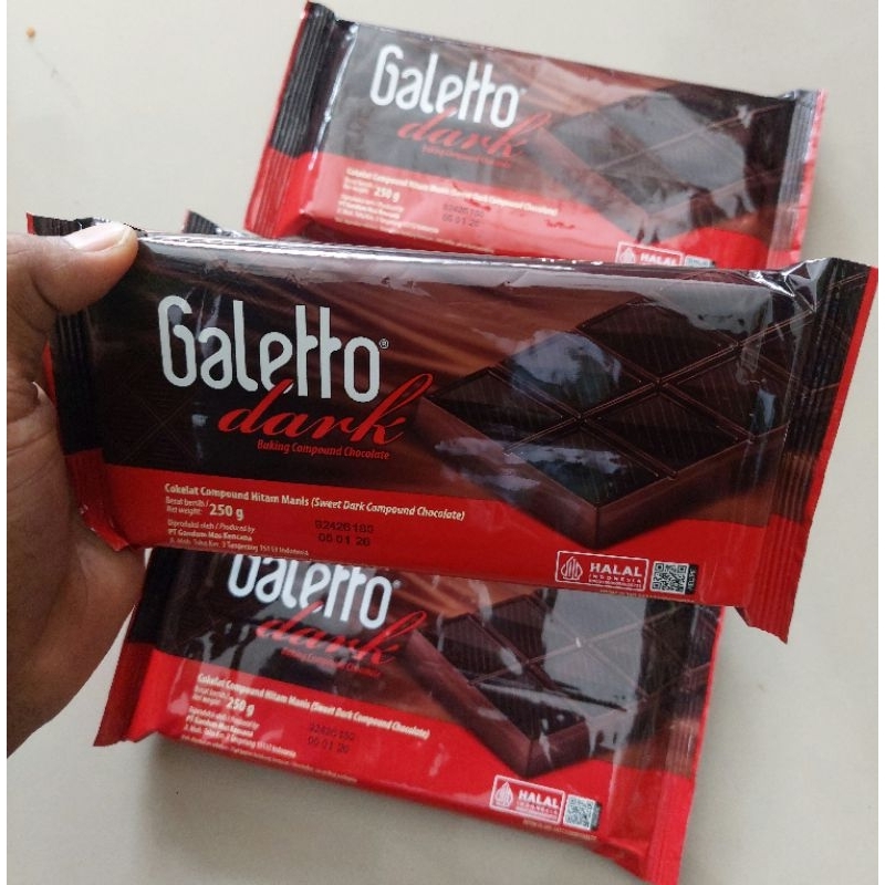 

Galetto Coklat Batang 250gr Galetto Dark 240gr Coklat Batang