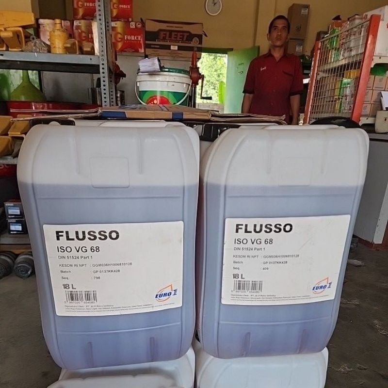Oli Hydraulic Euro Flusso 18 L pabrik AgipOil