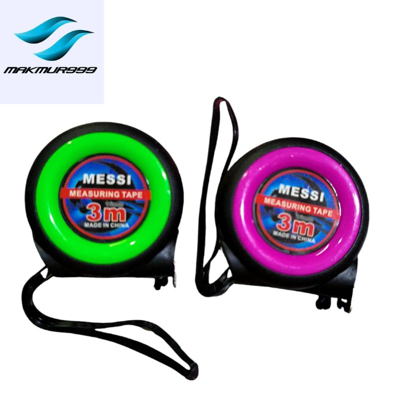meteran auto lock abs 3m 5m 7,5m messi