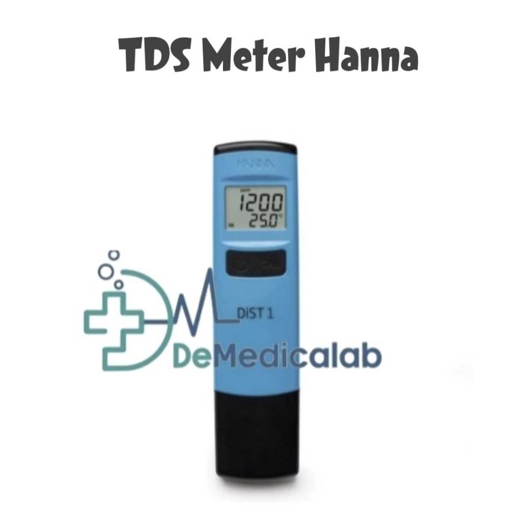 TDS Meter Hanna DiST 1 Waterproof TDS Tester (0-2000 ppm) HI98301 HI 98301