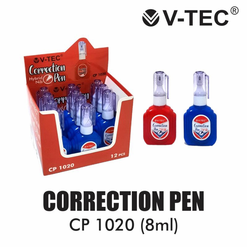 

V-TEC Correction Pen Type CP 1020/8ml