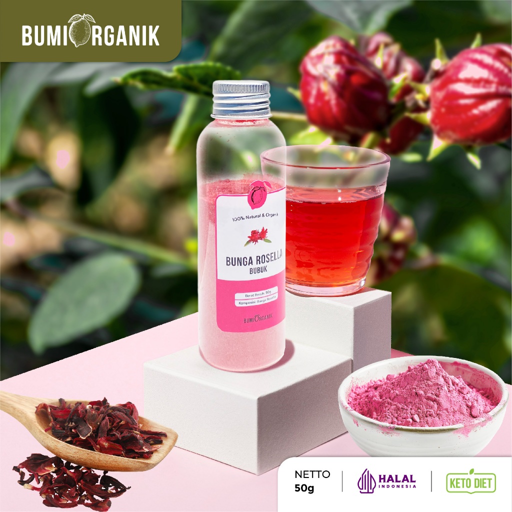 

EKSTRAK BUNGA ROSELLA BUBUK MURNI TANPA CAMPURAN 100% ORIGINAL 50G ROSELLA MERAH BUBUK MURAH ALAMI / ROSELLA UNGU PREMIUM HIBISCUS PURE POWDER BUNGA ROSELLA TEA / ROSELA MERAH KERING / NUTRIFARM BRAGG DARI BUMI GEMELI LEMOVITA OFFICIAL BEORGANIK