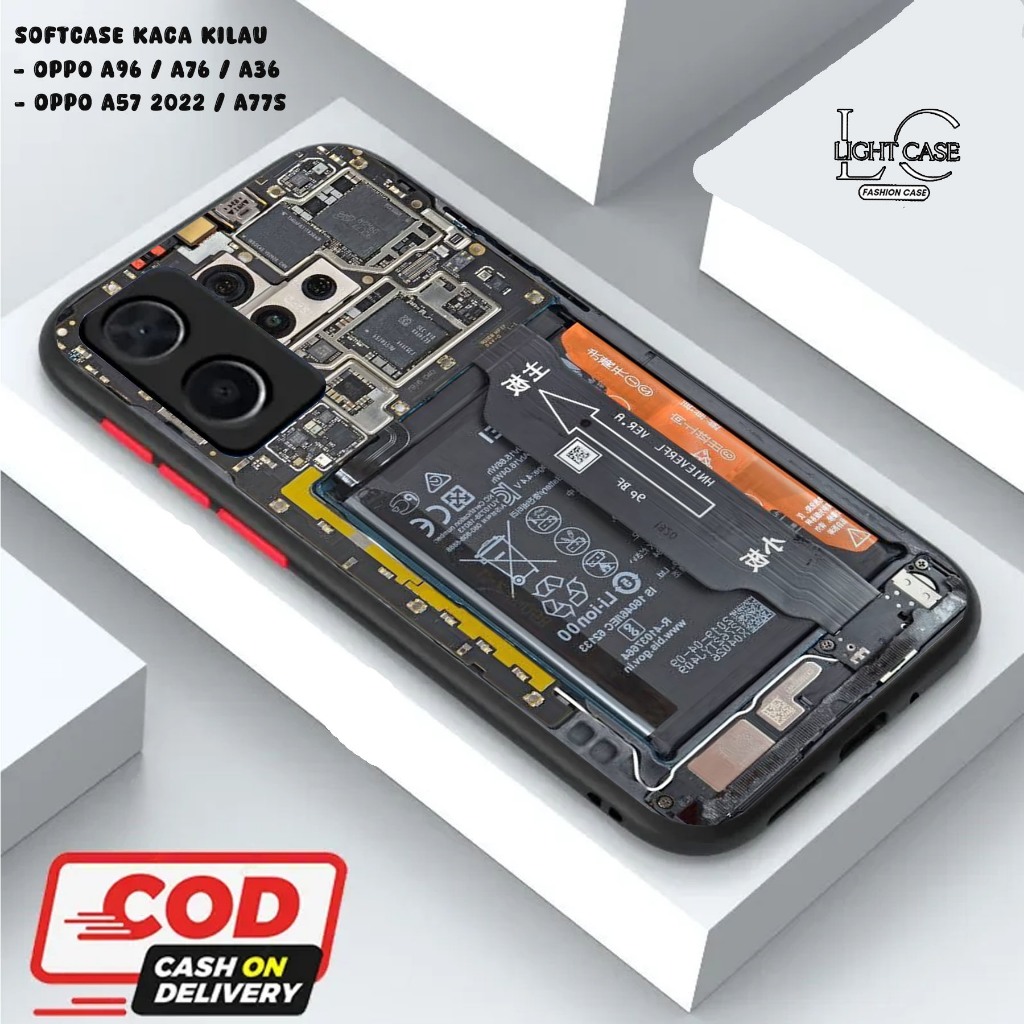 LIGHT CASE SOFTCASE GLOSSY (KACA KILAU) OPPO A96 / A76 / A36 || OPPO A57 2022 / A77S dan ALL TYPE SM