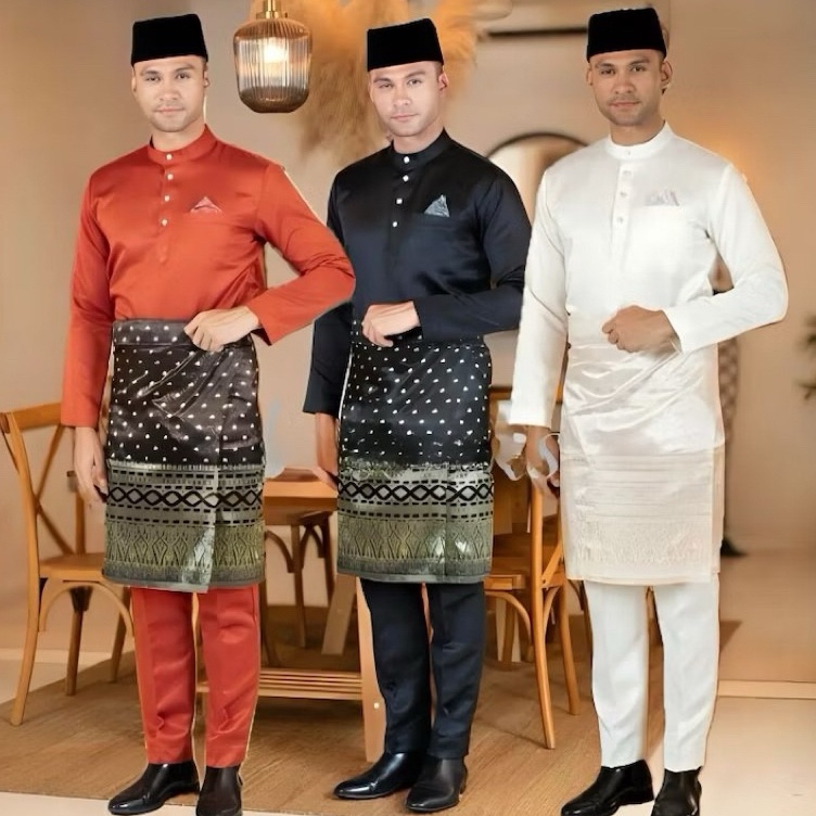 KODE W36D baju kurung melayu pria termurah dan kekinian bahan adem ayem
