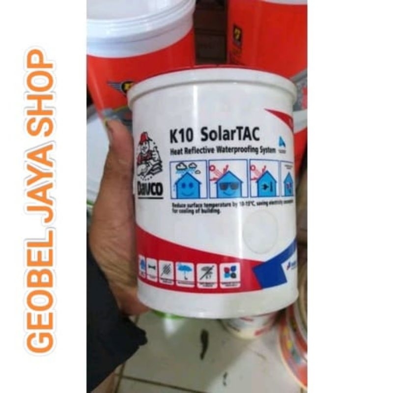 Cat pemantul anti panas genting galvalum seng asbes Solar TAC 1ltr / 1kg