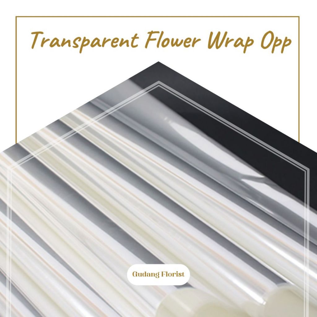 

TRANSPARENT FlOWER WRAP OPP / Wrapping Paper / Cellophane