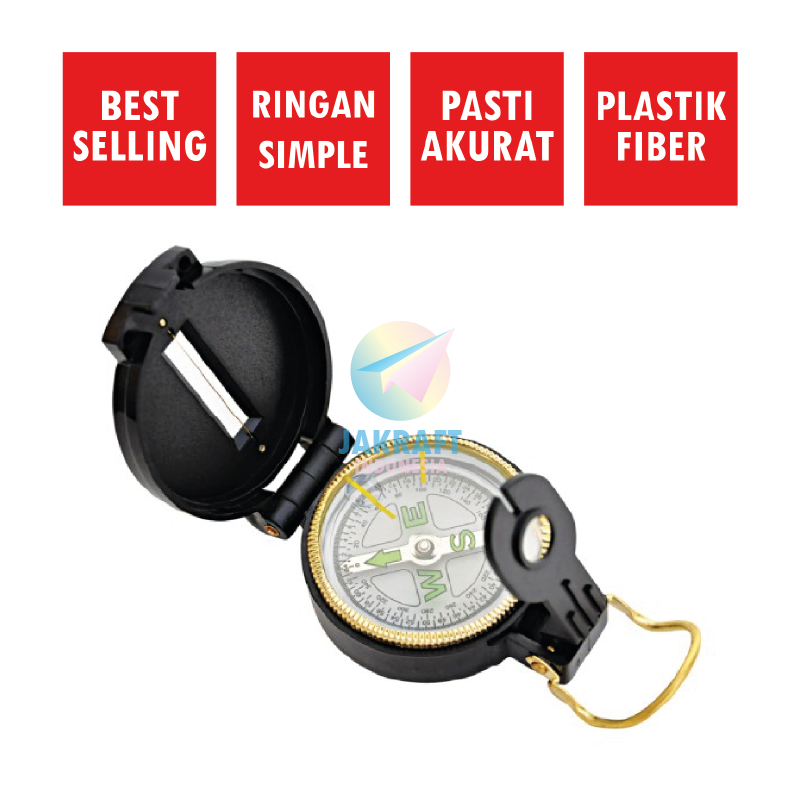 

gk (1 Pcs) Kompas JOYKO CO-47LP Compass Bidik Tembak Petunjuk Arah Mata Angin Lensatic Navasi