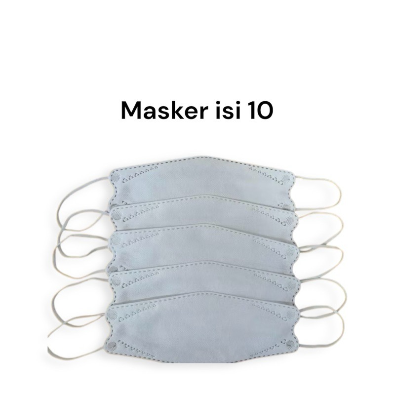 MASKER KF94 ZIPLOCK WARNA PUTIH ISI 10