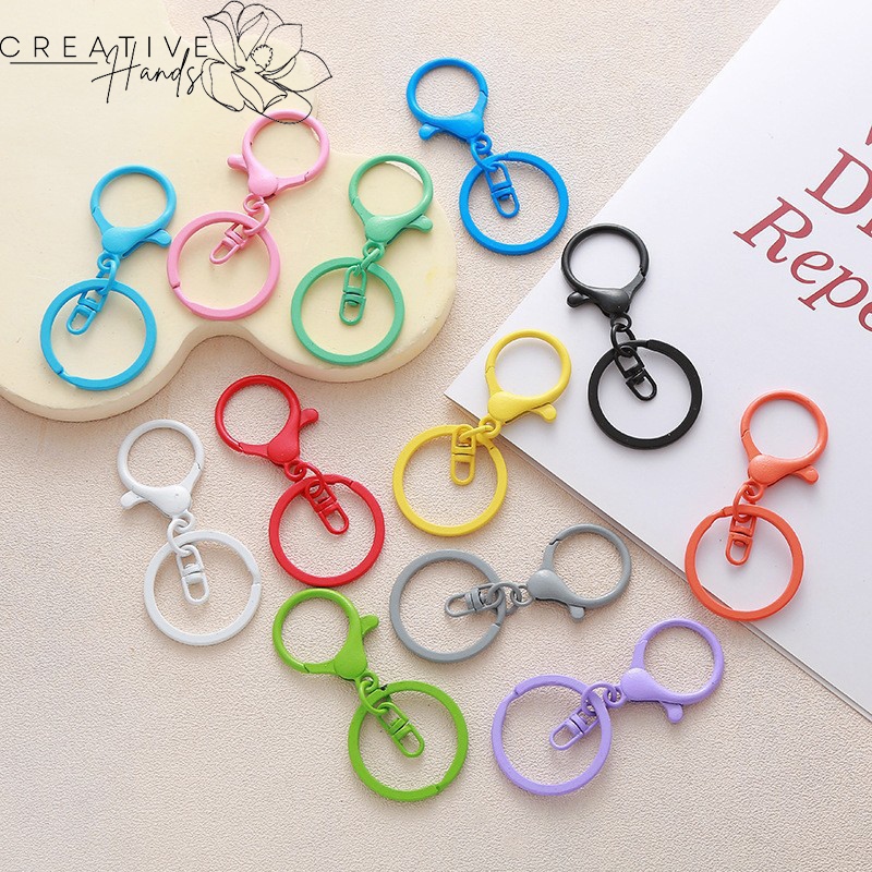 ✨𓂂𓂂COD𓂂𓂂✨Keychain Ring + Lobster Clasp (Ring Gantungan Kunci + Kokot Udang)