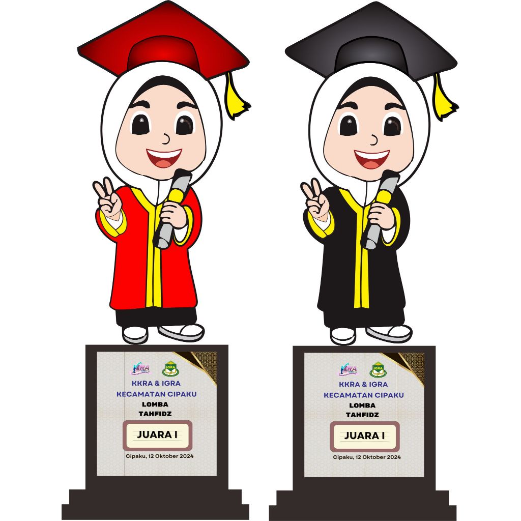 PIALA AKRILIK SOUVENIR WISUDA ANAK KARAKTER I PLAKAT PENGHARGAAN I TROPHY PENGHARGAAN I PLAKAT AKRIL