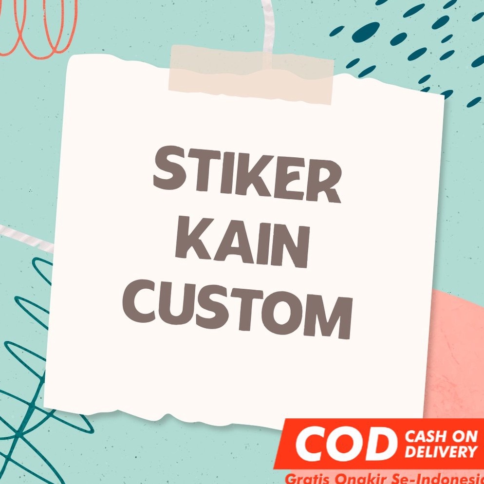 

KODE L25L STIKER KAIN CUSTOM Logo Brand Stiker Label Kain Baju Setrika Nama Sablon Label Sticker aesthetic BLUESTIKER