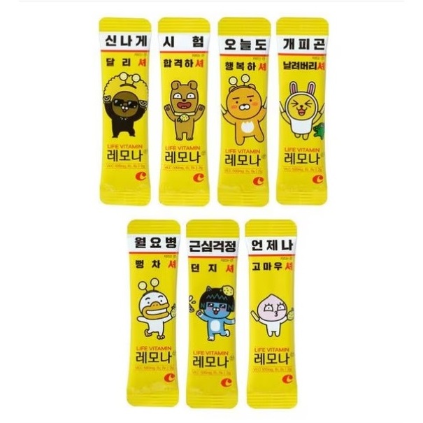 

Kyung Nam Pharm Lemona X Kakao Friends Life Vitamin C Supplement Powder 2 Gr Per Sachet 2Gr Hand Carry Korea