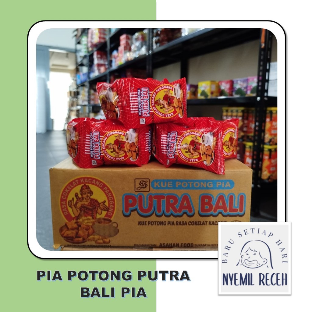 

Pia Potong Putra Bali Pia Kue Snack Jadul Renceng Isi 10X8Gr