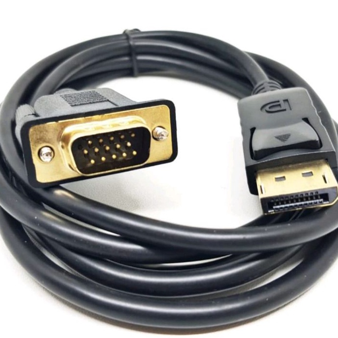 Sale KABEL DISPLAY PORT TO VGA 18M DP MALE TO VGA MALE DP TO VGA  KABEL DISPLAY PORT