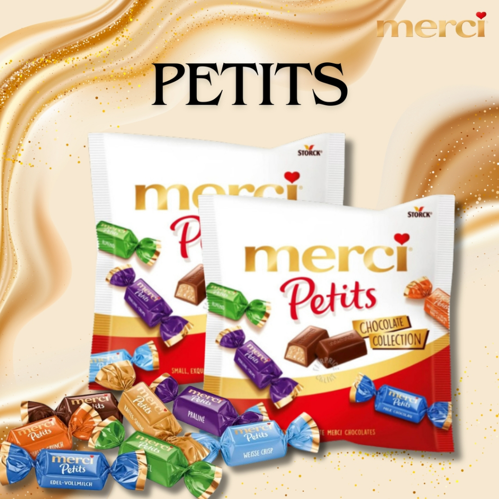 

Storck Merci Petits chocolate Collection 125g Coklat Praline Aneka Rasa 1 Pouch Cokelat Manis Permen Food Snacks Import