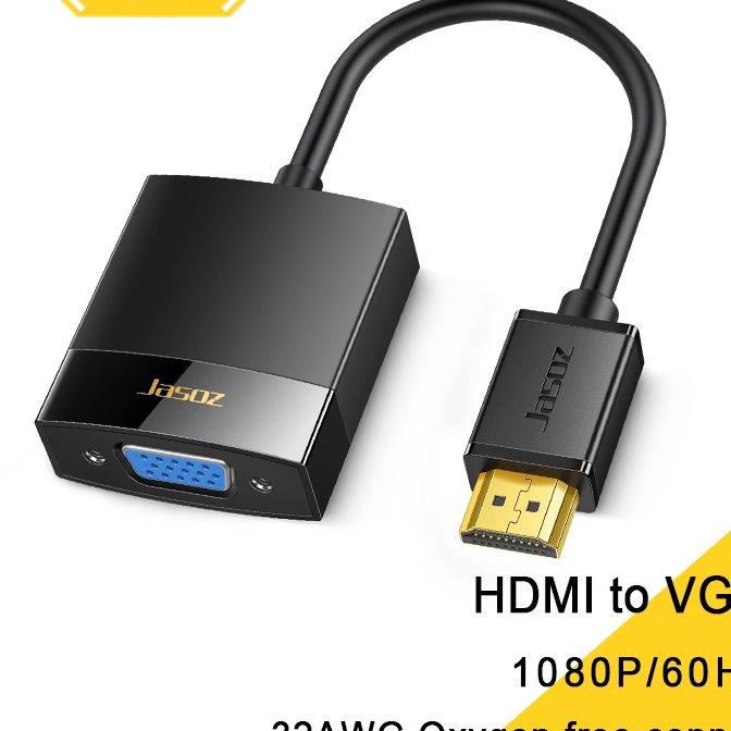 FG2 Sobeke Converter HDMI to VGA Kabel 1P Audio dan Video With Power Cable PS5 HDTV Projector