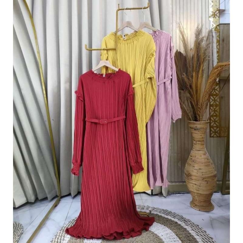 MIDI DRESS || DRESS KOREA || DRESS ||  MIDI KOREA || PAKAIAN WANITA || GAMIS