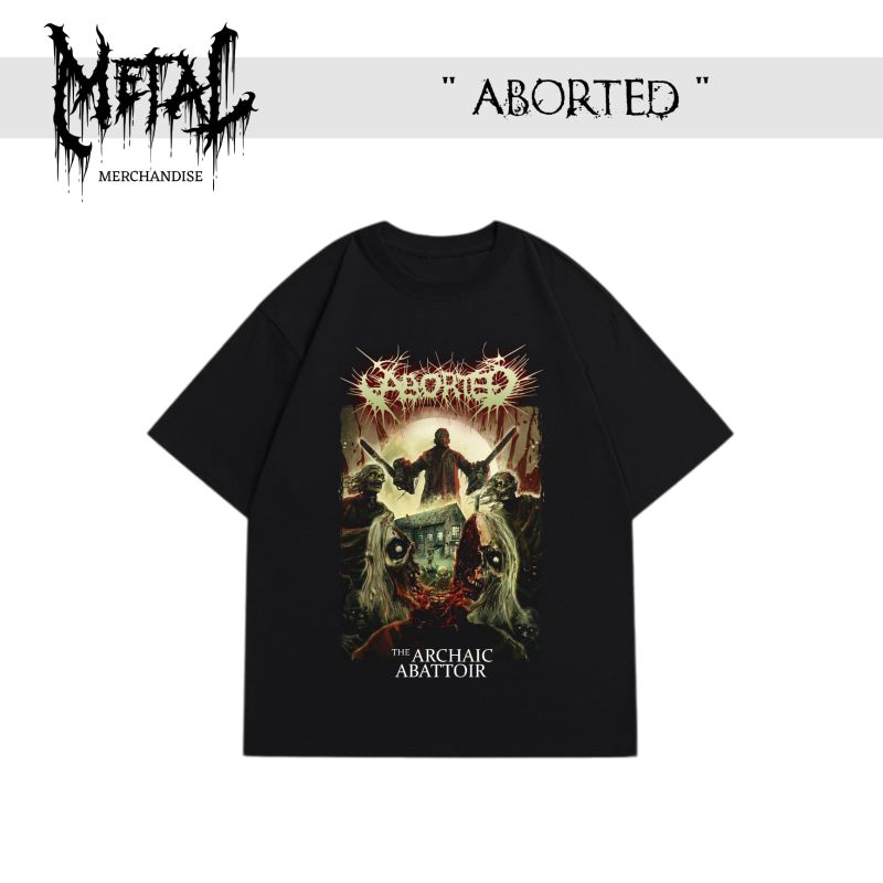 T-shirt abominate kaos band metal luar negeri original