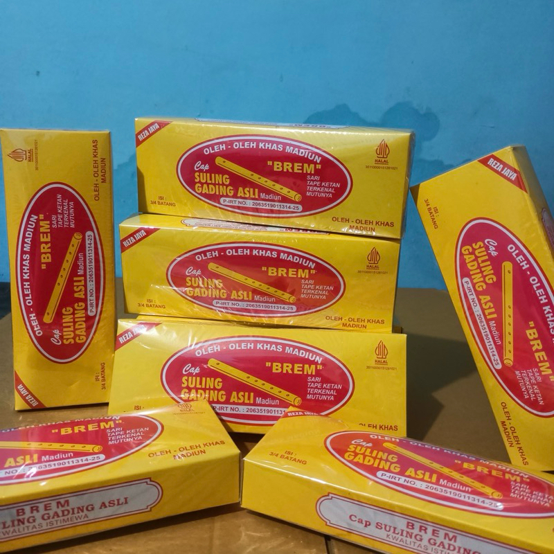 

Paket Usaha Brem Suling Gading | Kecil isi 3 biji | 10 pcs | Oleh Oleh Khas Madiun