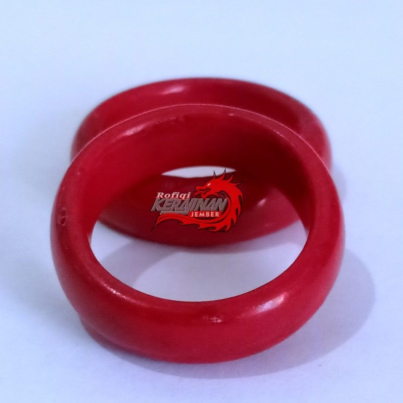 Cincin red coral marjan original