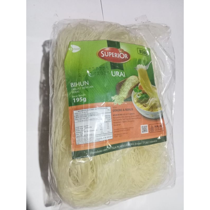 

bihun beras 195 gram bihun superior urai