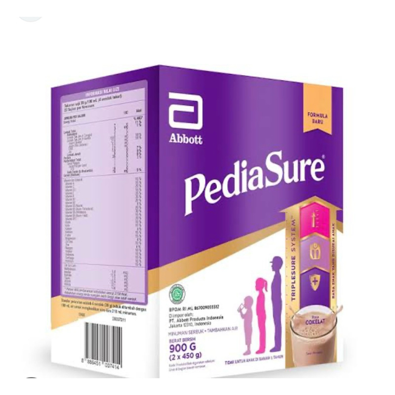 

PEDIASURE TRIPLESURE COKLAT 900Gr