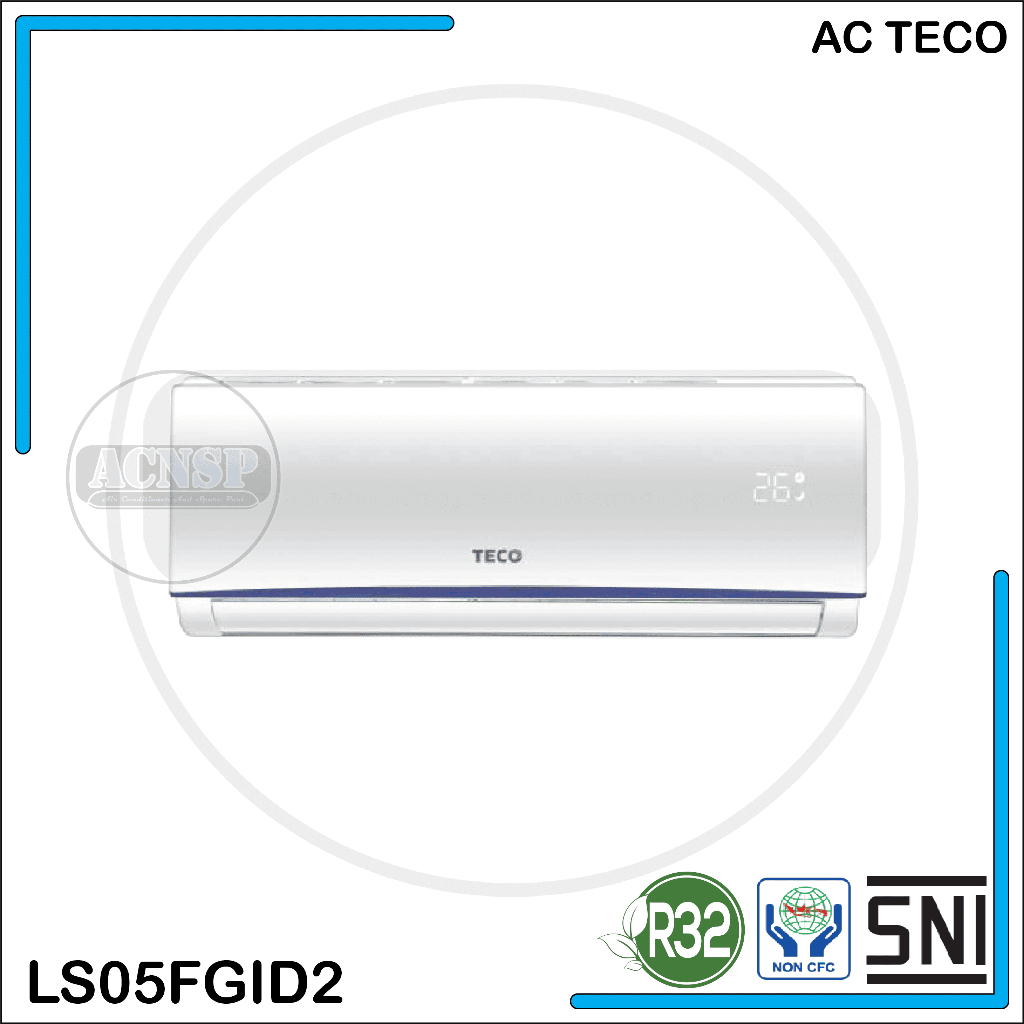 indoor ac 1/2 pk merk teco