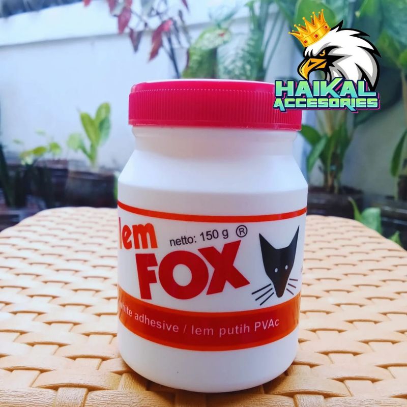 

Lem Fox Kayu Lem Putih PVAc Pot Botol 150g