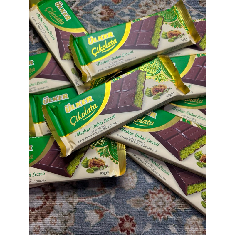 

READY STOCK COKLAT DUBAI ULKER TURKI VIRAL KUNAFE KUNAFA PISTACHIO CHOCOLATE COKELAT