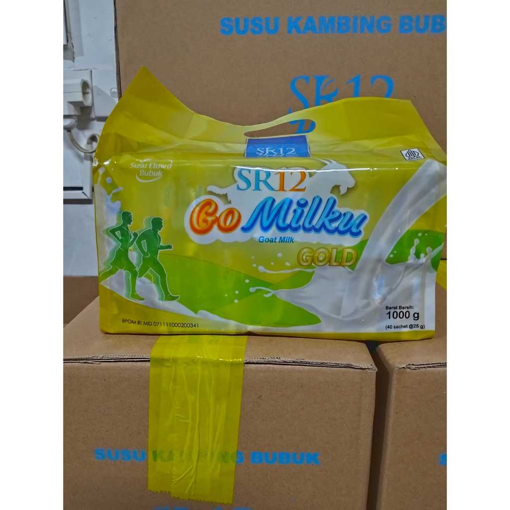 

Gomilku Gold SR12 Kemasan 1Kg 40 Sachet Susu Kambing Etawa Susu Lansia Menjaga Kesehatan Tulang