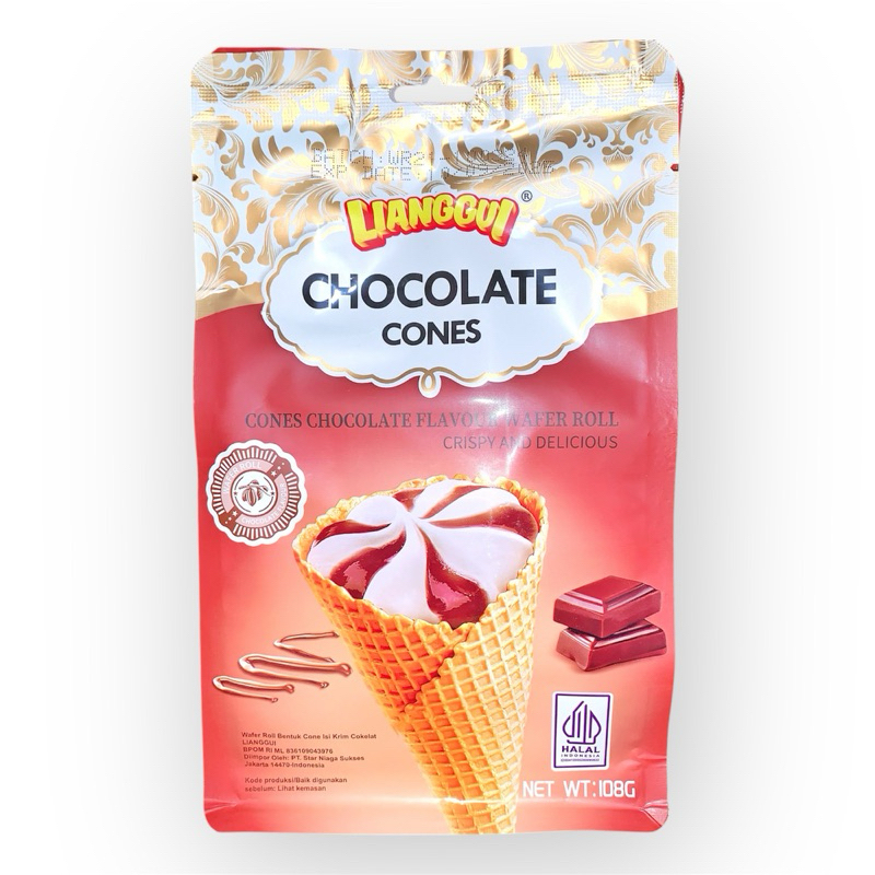 

Lianggui Chocolate Cones | Cones Chocolate Flavour Wafer Roll
