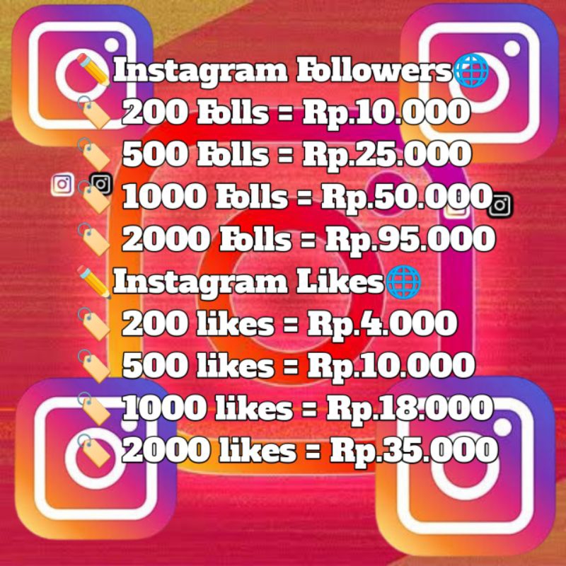 followers/likes Instagram permanen murah dan berkualitas