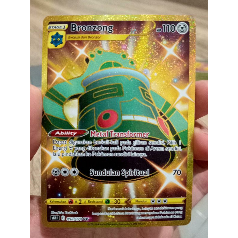 KARTU POKEMON BRONZONG UR INDONESIA HOLO
