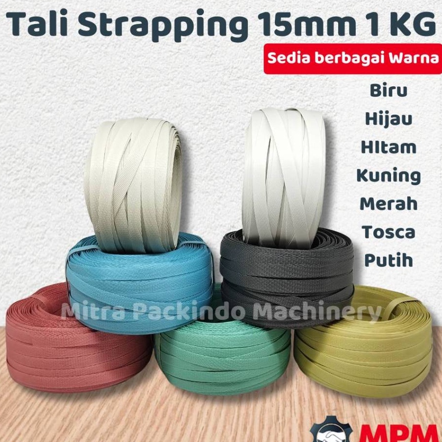 

Diskon Tali Strapping 15mm Tali Strapping 15 mm 1kg Plastik Ikat Barang Tosca Merah 1 kg