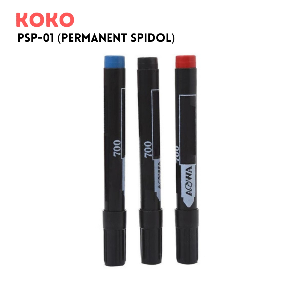 

❤️H2O❤️ Spidol Permanen Koko PSP-01 Permanen, Tinta Minyak, Tidak Mudah Pudar, Licin dalam Penulisan