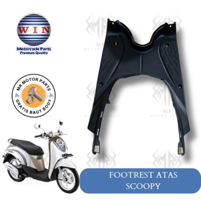 dasbor lantai pijakan kaki dek lantai motor Scoopy karbu Scoopy lama