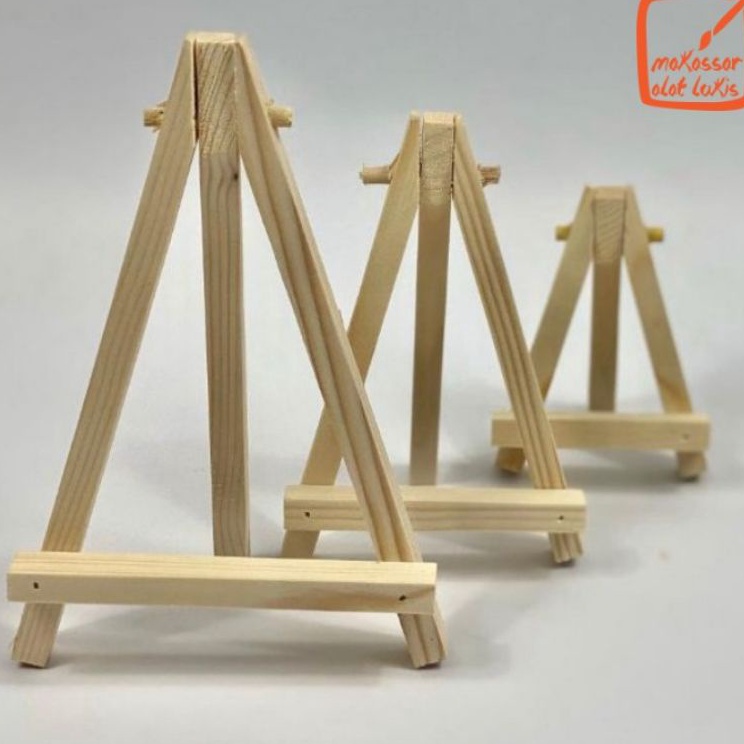 

Ready Terheboh Easel Lukis Kayu Stand mini
