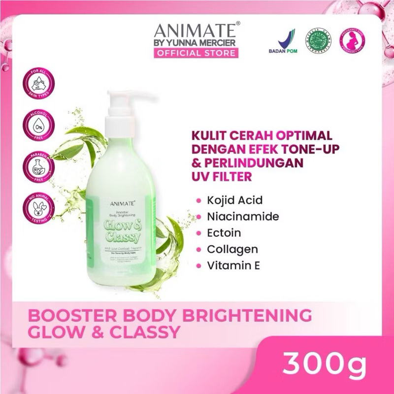 Animate Booster Body Brightening Glow & Classy 300 gr