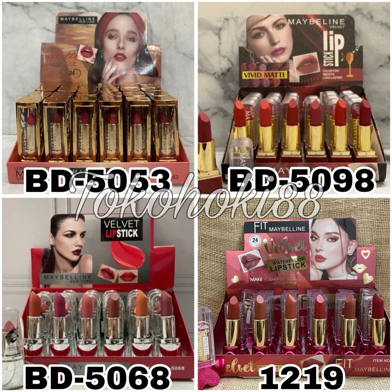[ Lusinan ] Lipstick MBL Matte 24H Waterproof  / Lipstick Batang / Grosir Kosmetik