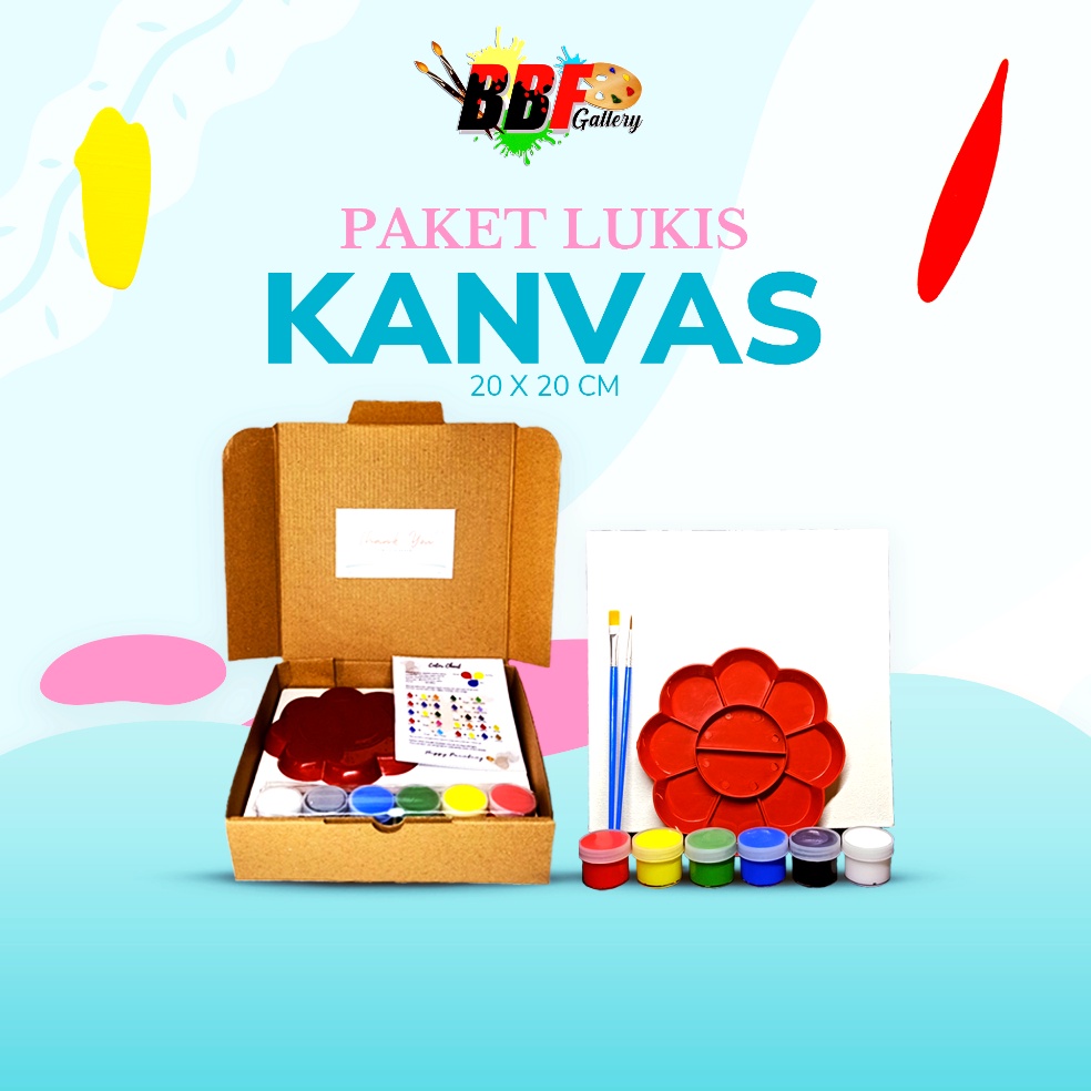 

Penjualan Murah Paket Lukis Kanvas 2X2 Lengkap Dengan Cat Akrilik Palet Kuas Canvas Painting Set Alat Melukis Stationery Kurikulum Sekolah Seni Lukis