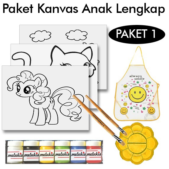 

Kejutan Menarik KANVAS LUKIS GAMBAR ANAK LENGKAP PAKET 1