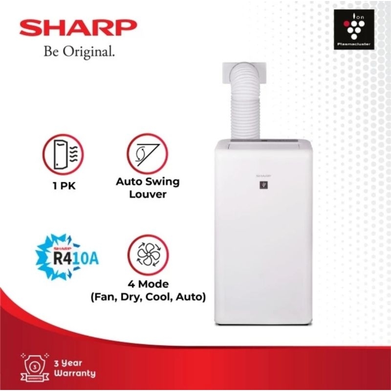 AC SHARP PORTABLE STANDING 1PK PLASMACLUSTER CV-P10ZCY