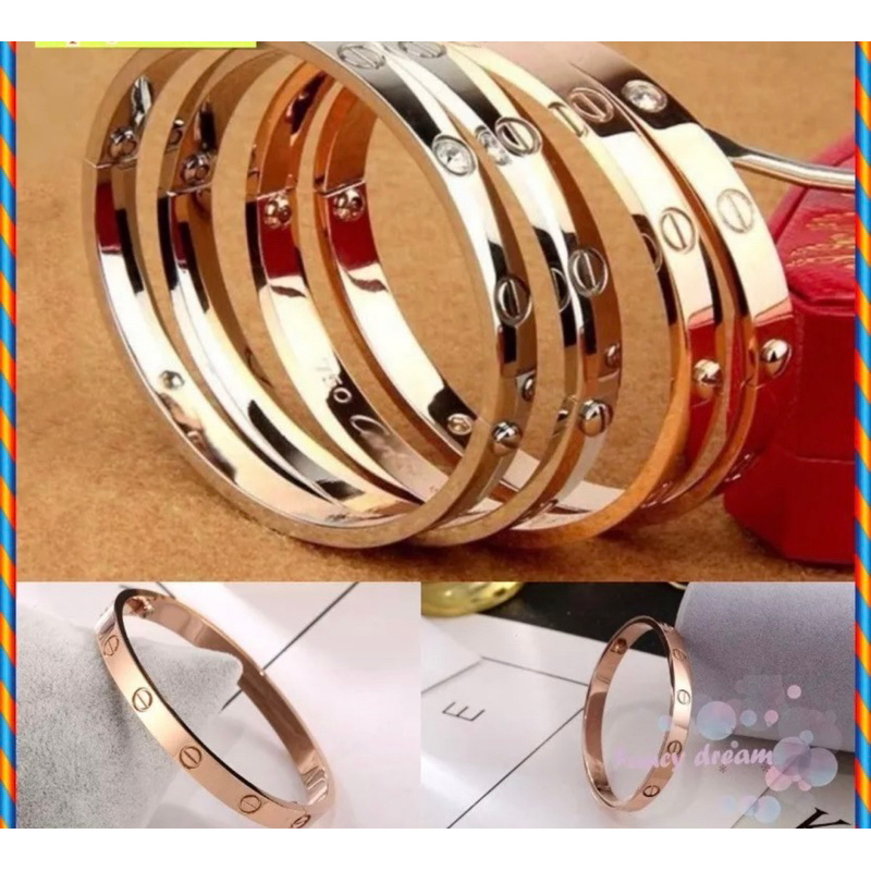 GELANG TITANIUM ANTI KARAT/GELANG WANITA TITANIUM