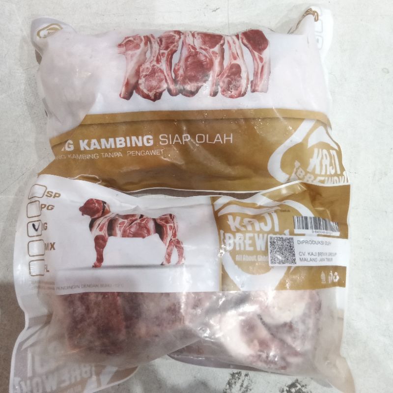 

Daging kambing 800gr daging iga siap olah