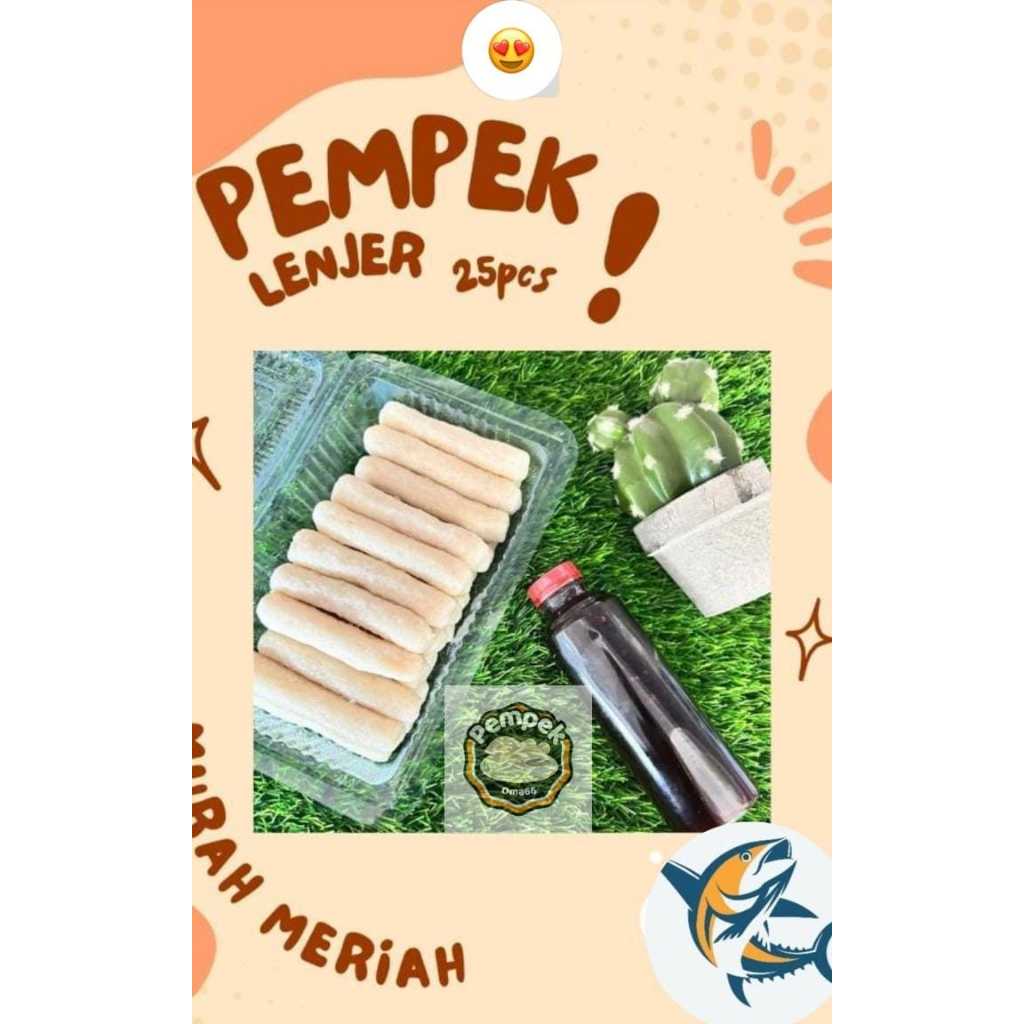 

Pempek Lenjer isi 25 + Cuka 250ml Pempek Oma66 Premium Khas Palembang Ikan Tenggiri Segar + Cuko Pempek