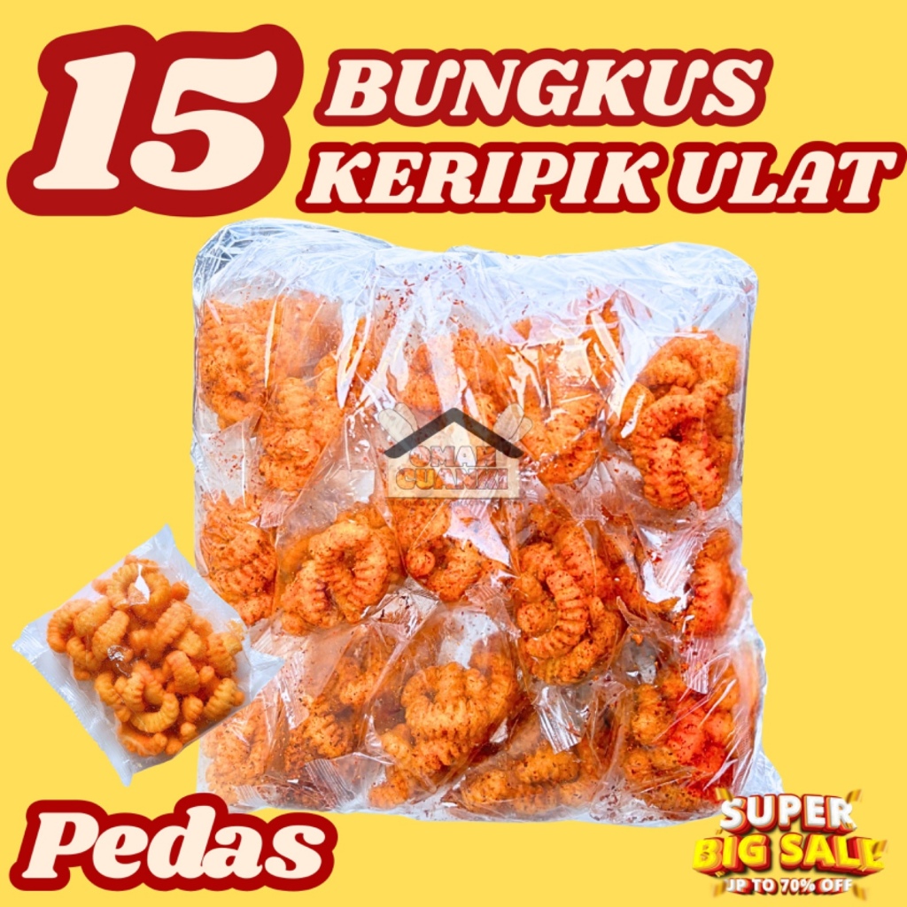 

1 Ball Keripik Ulat Isi 15 Bungkus Snack Kering