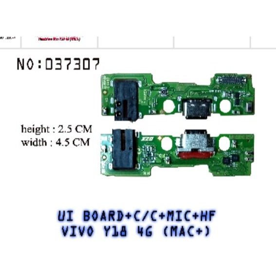 (ORI) BOARDCAS MIC HF VIVO Y18 4G IC FULL IC ORI BOARD CAS ORIGINAL CHARGER HEDSET HEADSET HANDSFREE