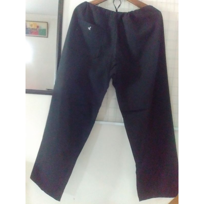 celana panjang kolor tali hitam polos